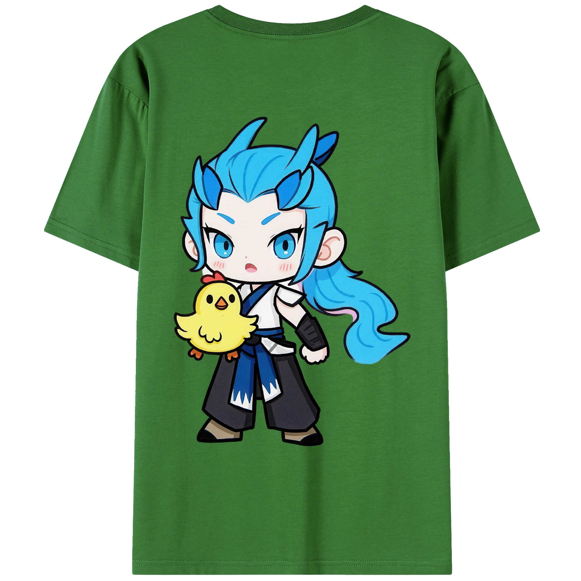 （画像用） Ne Zha 2 ナタ 魔童の大暴れ レディース半袖Tシャツ(バックプリント)
